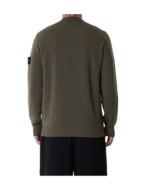 Maglia crewneck military Stone Island | L2S15 5100011 S01C4V0M5G MILITARY GREEN MEL